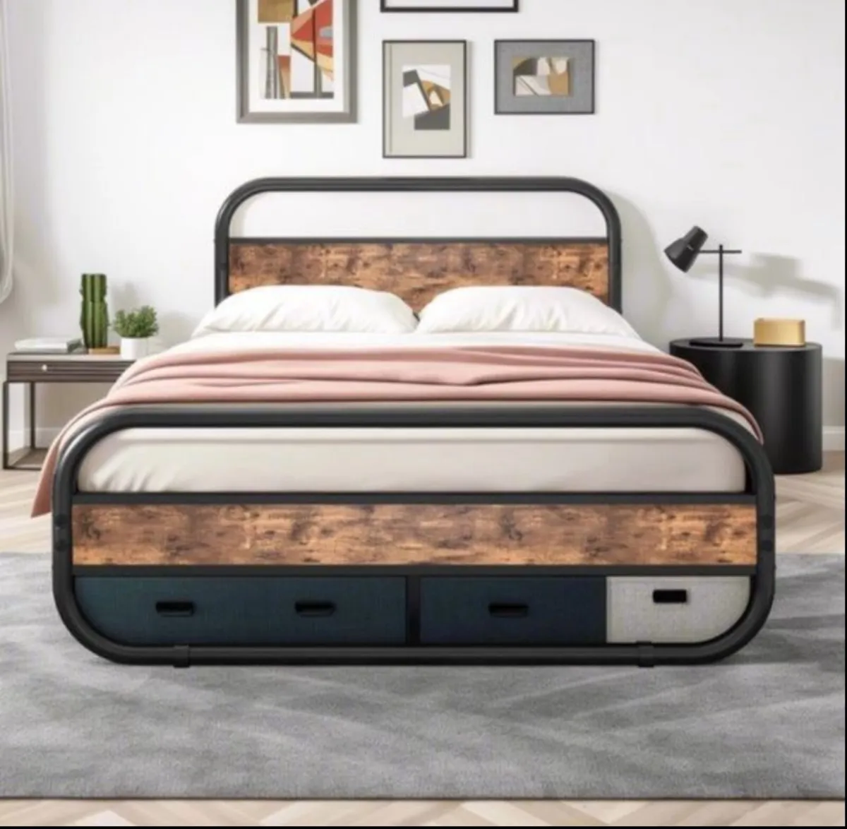 King size bed frame - Image 1