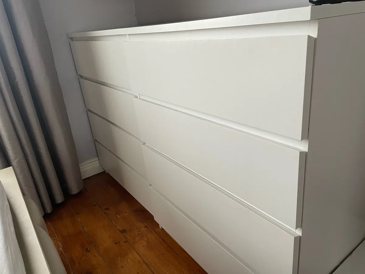 2 x IKEA Malm 4 Drawer Dressers - Image 2