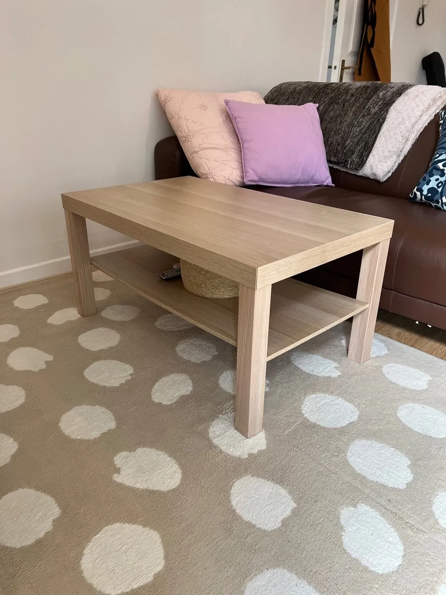 IKEA LACK coffee table (stained oak effect) - Image 1