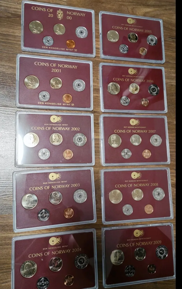FULL .MINT .SETS .2000 TO. 2009. OF NORWAY CIONS.. - Image 4
