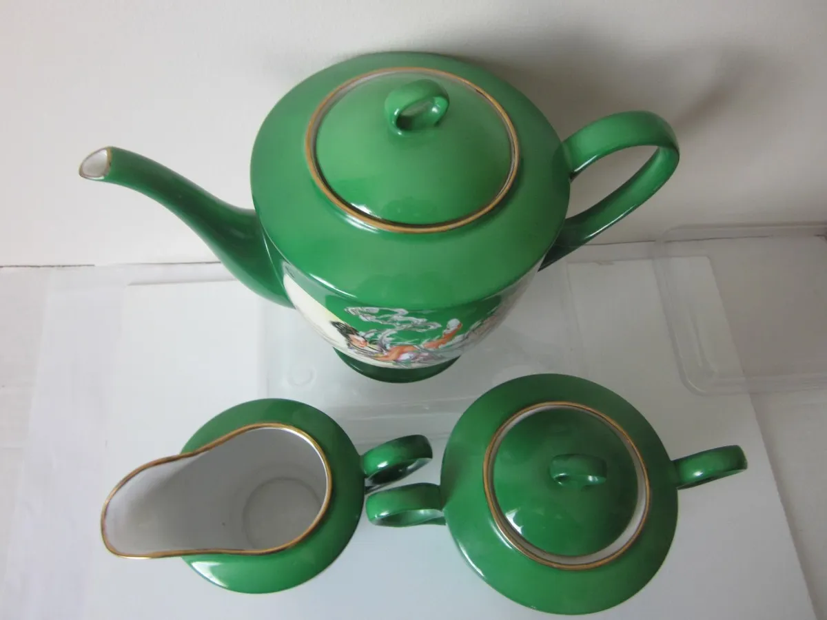 Chinese  Teapot Sugar Jug Deity Kwan Yin 1970' - Image 2