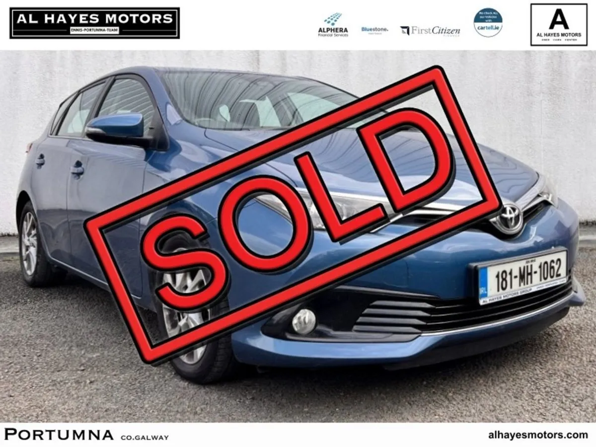 Toyota Auris Sold Sold Luna 1.4 D-4d  low Miles - Image 1