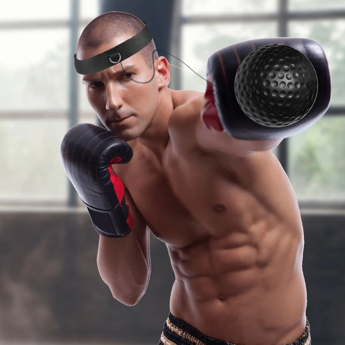 SportBob Boxing ReflexBall Headband Set - Image 1