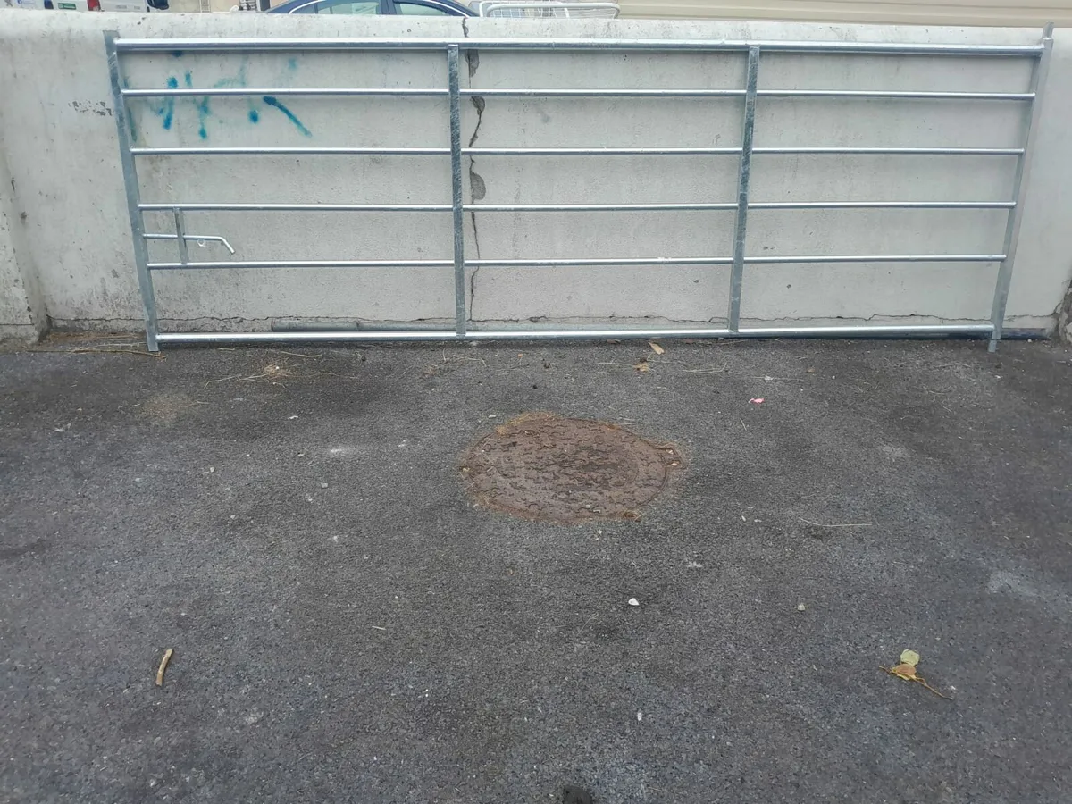 Galvanized Gates 12 and 14 foot on clearance sale - Image 2