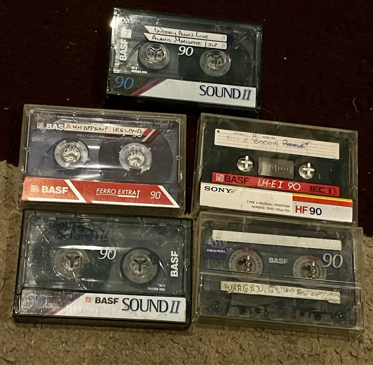 Tape cassettes and case - Image 2