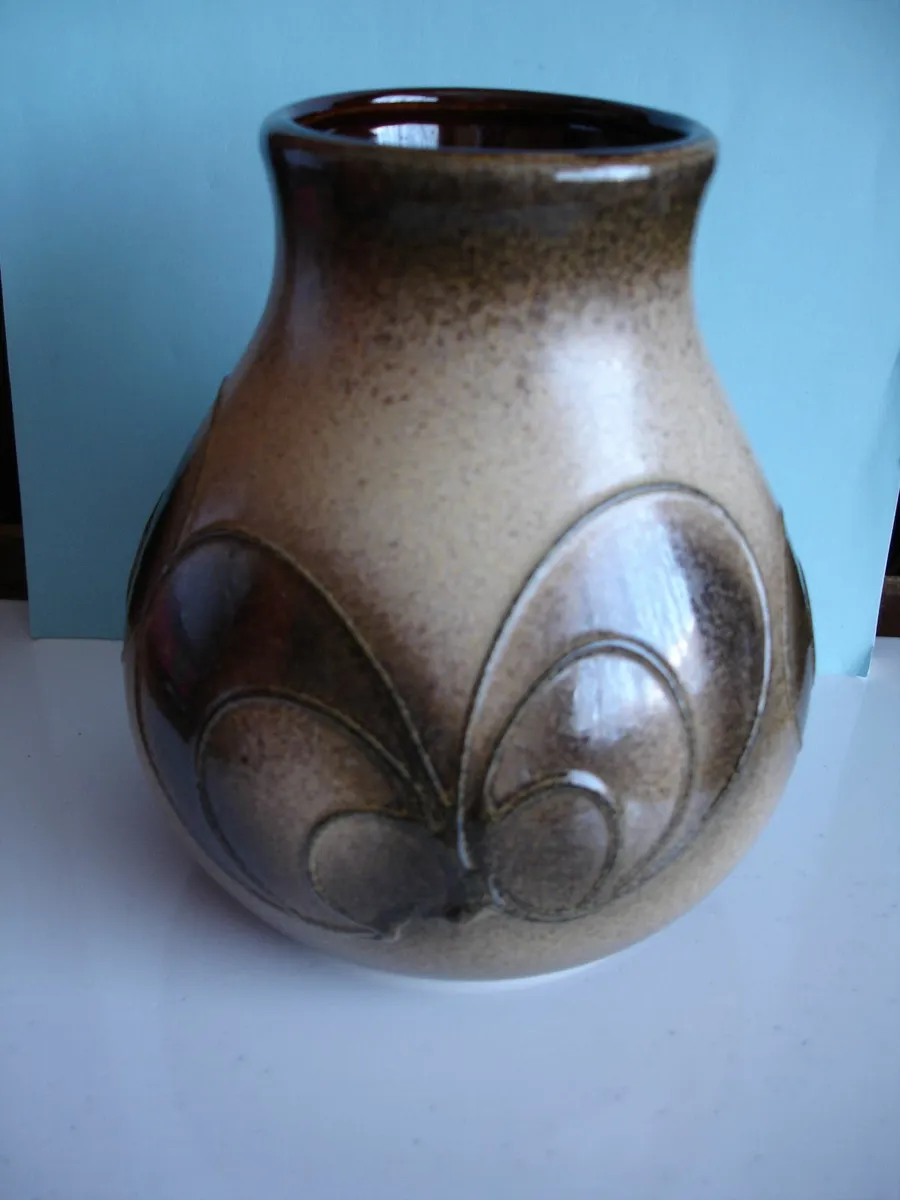 Vintage   Bay West German Butterfly Vase 710