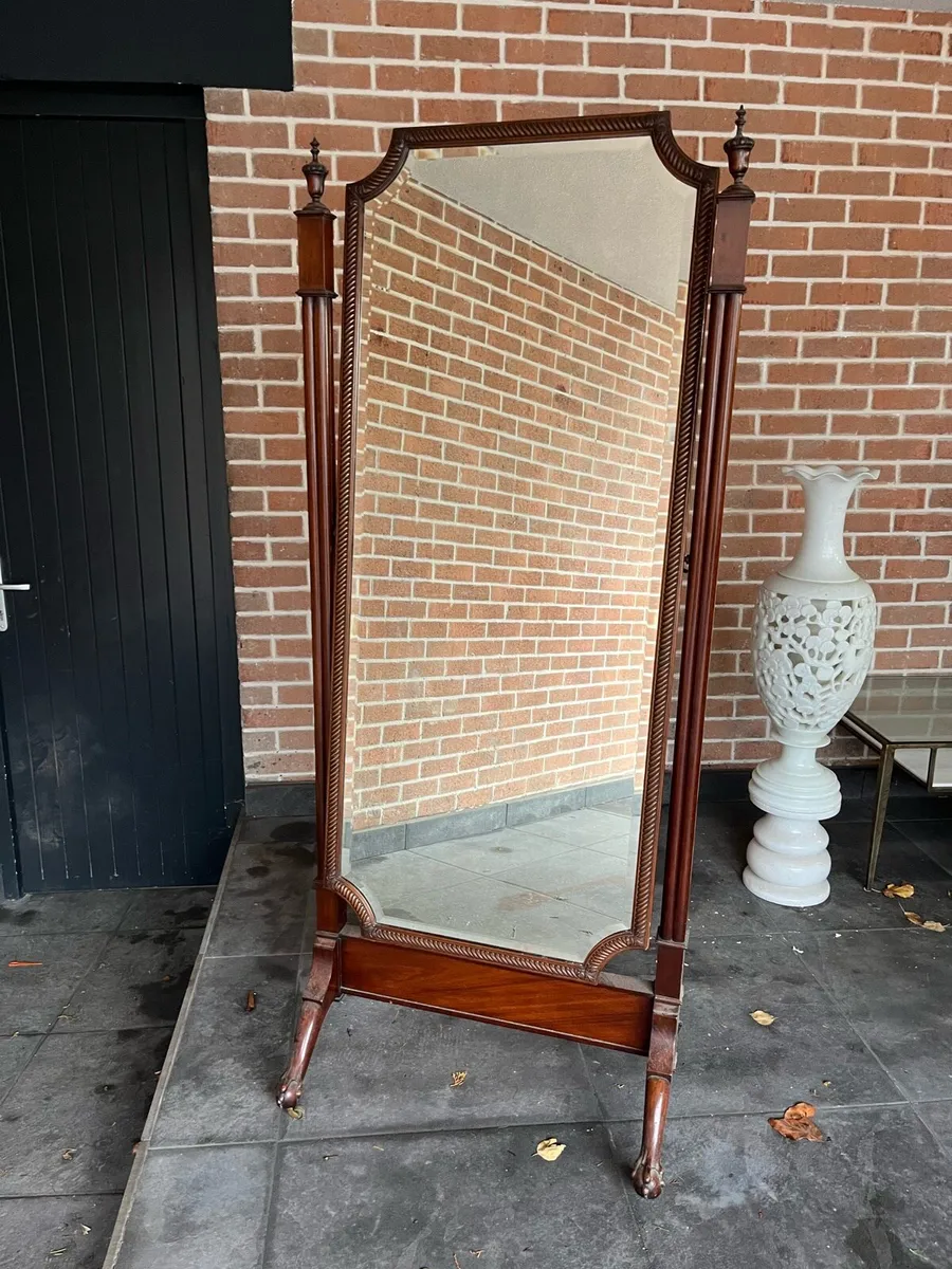 Victorian swivel mirror - Image 1