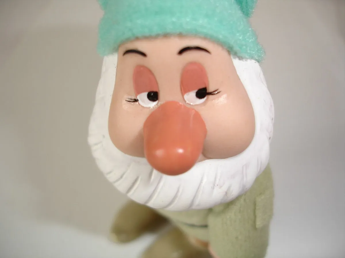 Disney Three Dwarfts  Porcelain Doll Figures - Image 3