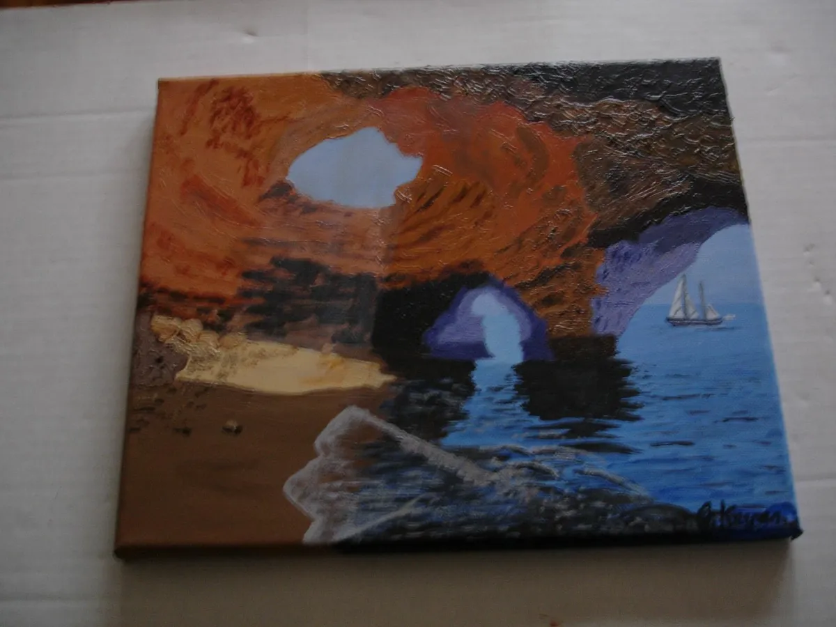 Algarve Delight, Acrylic on Canvas Painting - Image 1