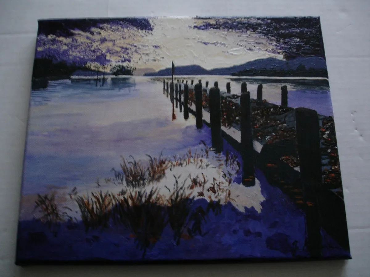 The Boardwalk, Acrylic on Canvas  Painting - Image 2