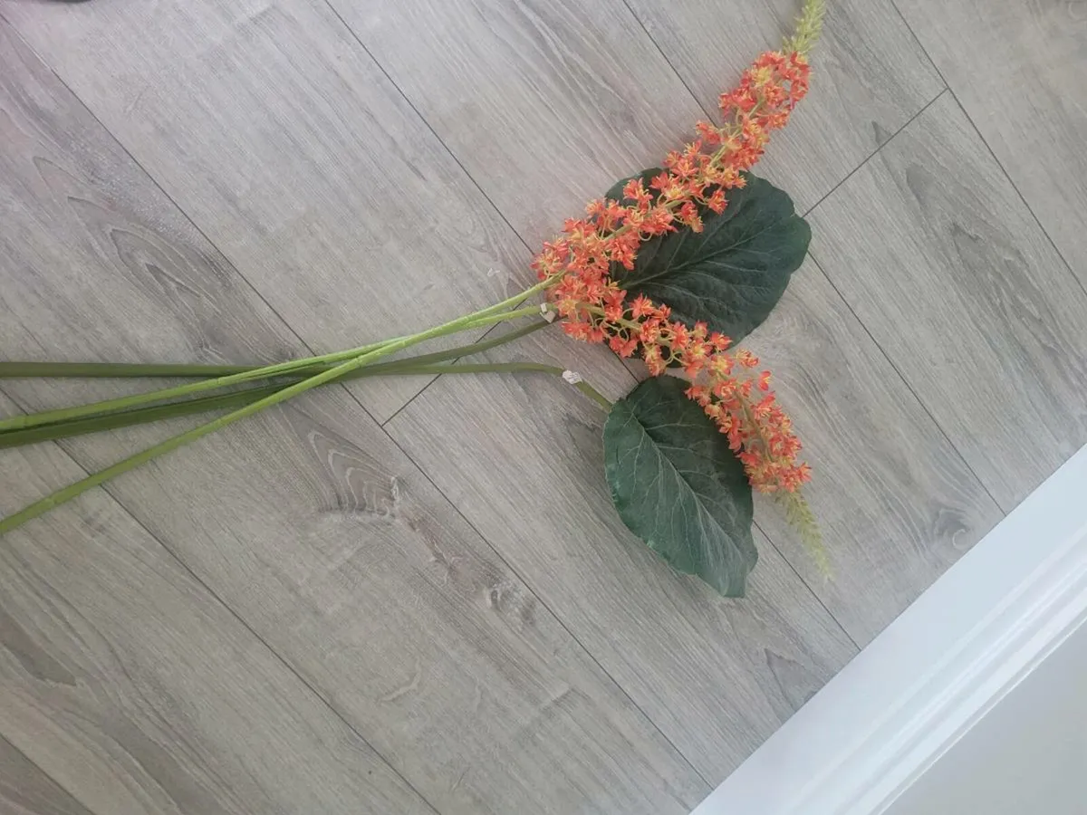 Paul Costello candle holder and flowers - Image 2