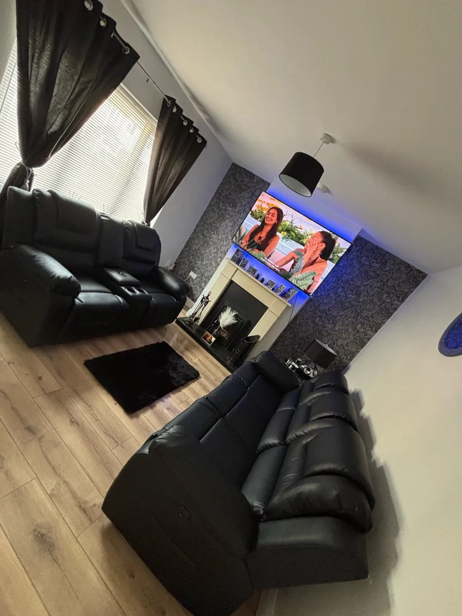 Brand new all electric leather sofas free delivery - Image 1