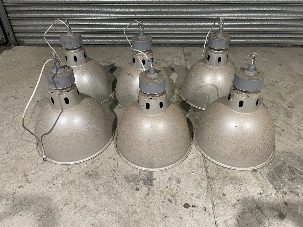 Industrial Large Enamel Light - Image 1
