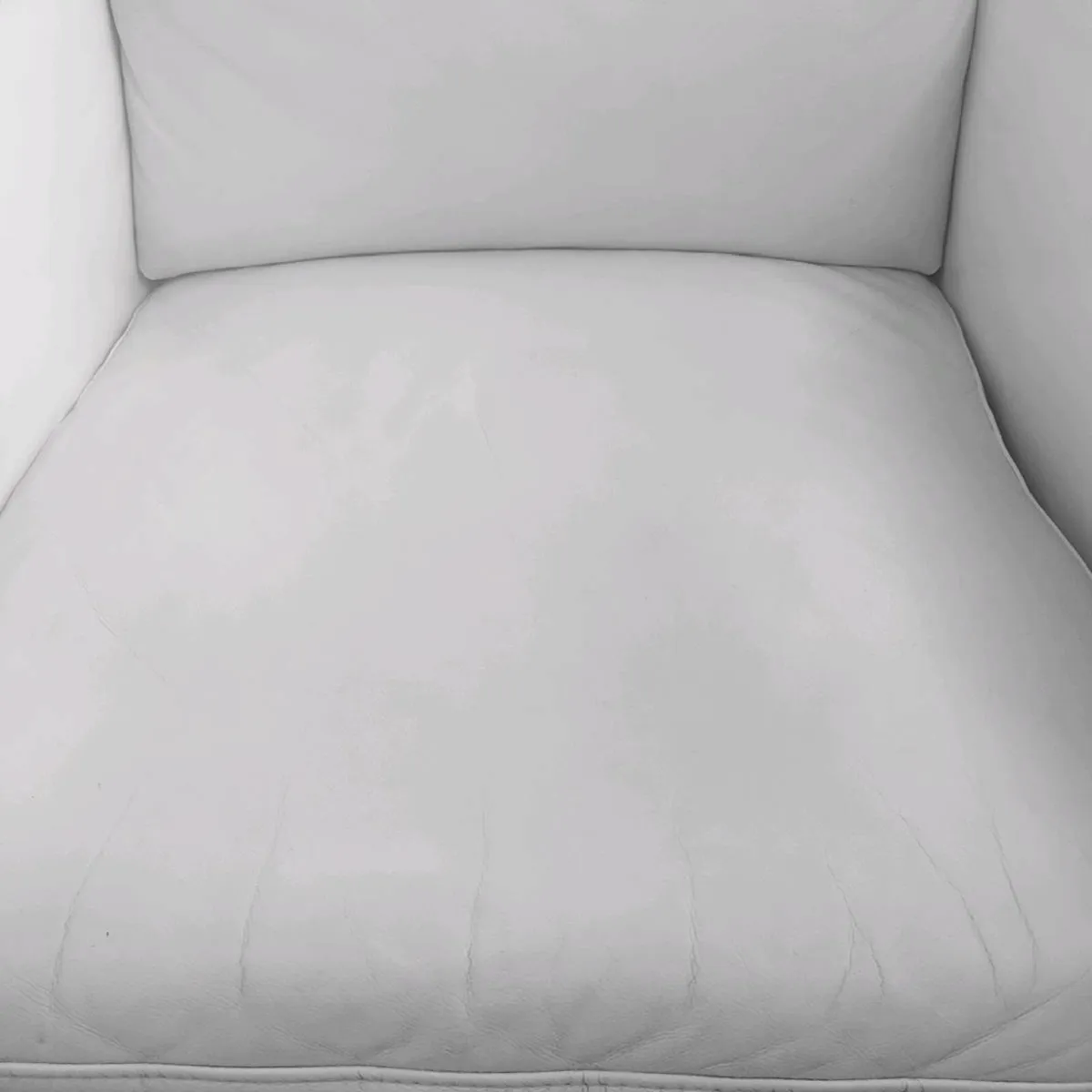 White leather armchair - Image 2
