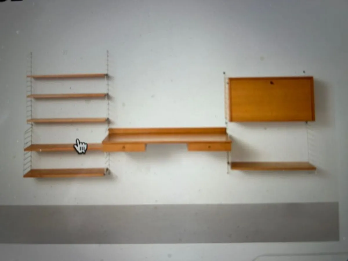 String Home Office Shelving System by Kajsa & Nisse String, 1950s - Image 1