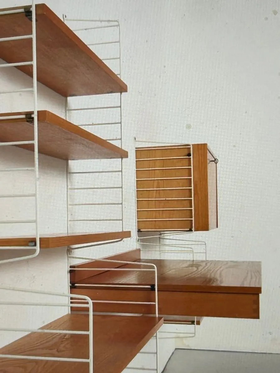 String Home Office Shelving System by Kajsa & Nisse String, 1950s - Image 3