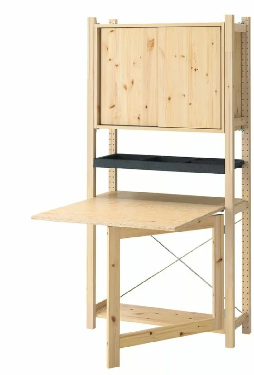 IKEA IVAR 1 sec/foldable table/sliding door, pine/ - Image 1