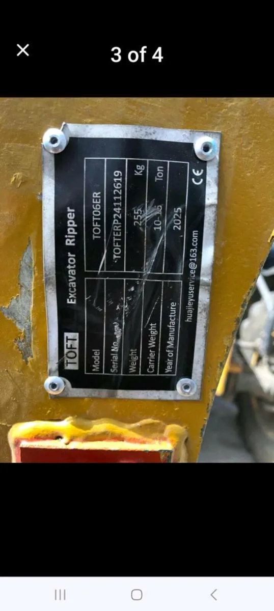 TOFT EXCAVATOR RIPPER (new) - Image 3