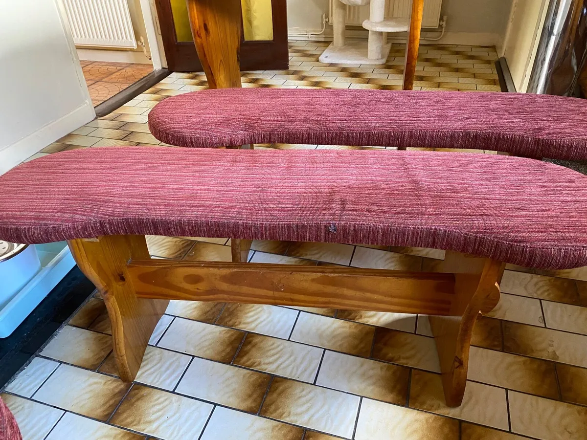 Table + 2 benches + 2 small stools - Image 3