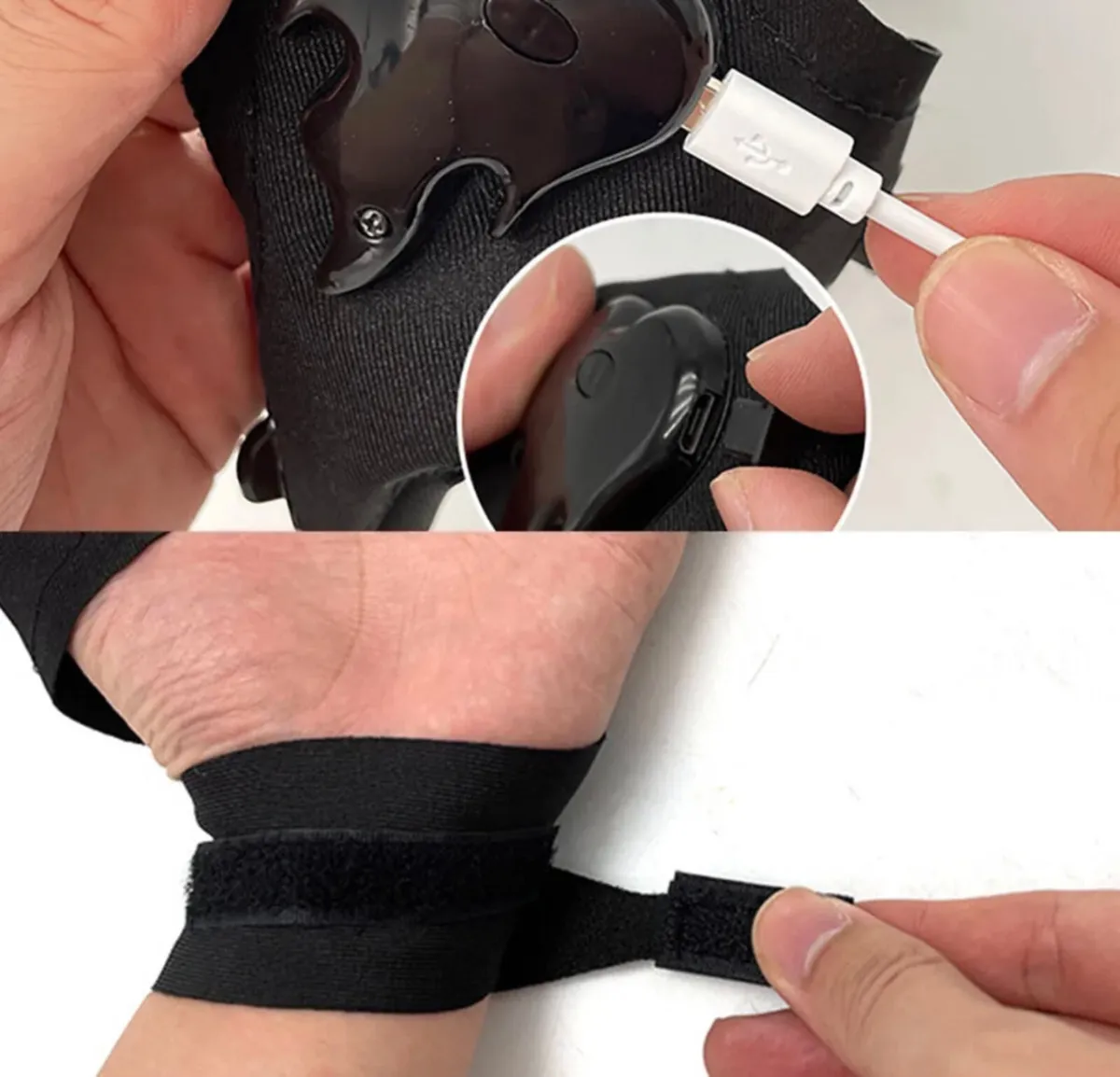 2 x LED Flashlight Finger Gloves NEW - Image 4
