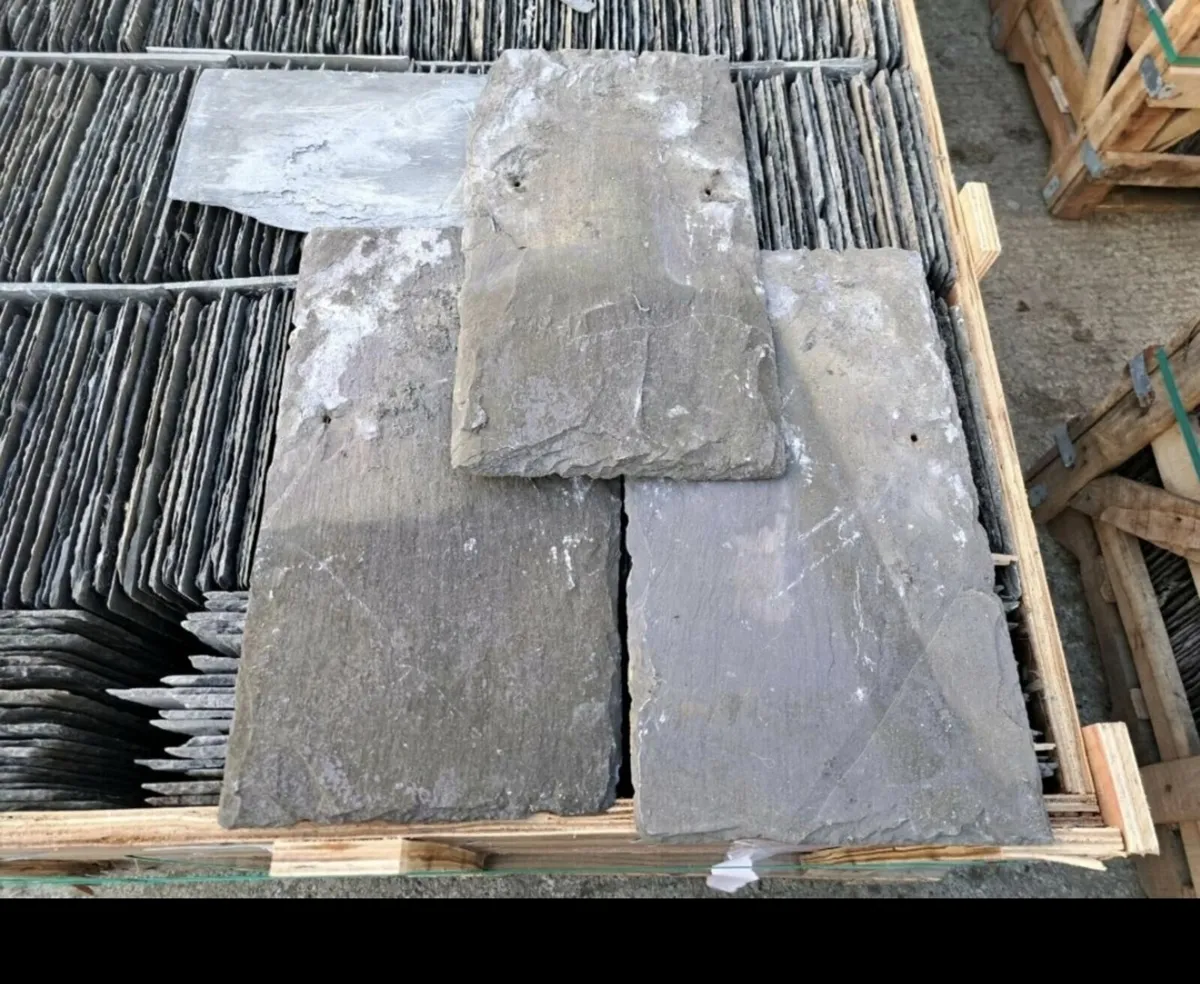 2500 qty 18x10 Reclaimed Bangor Blue Slates