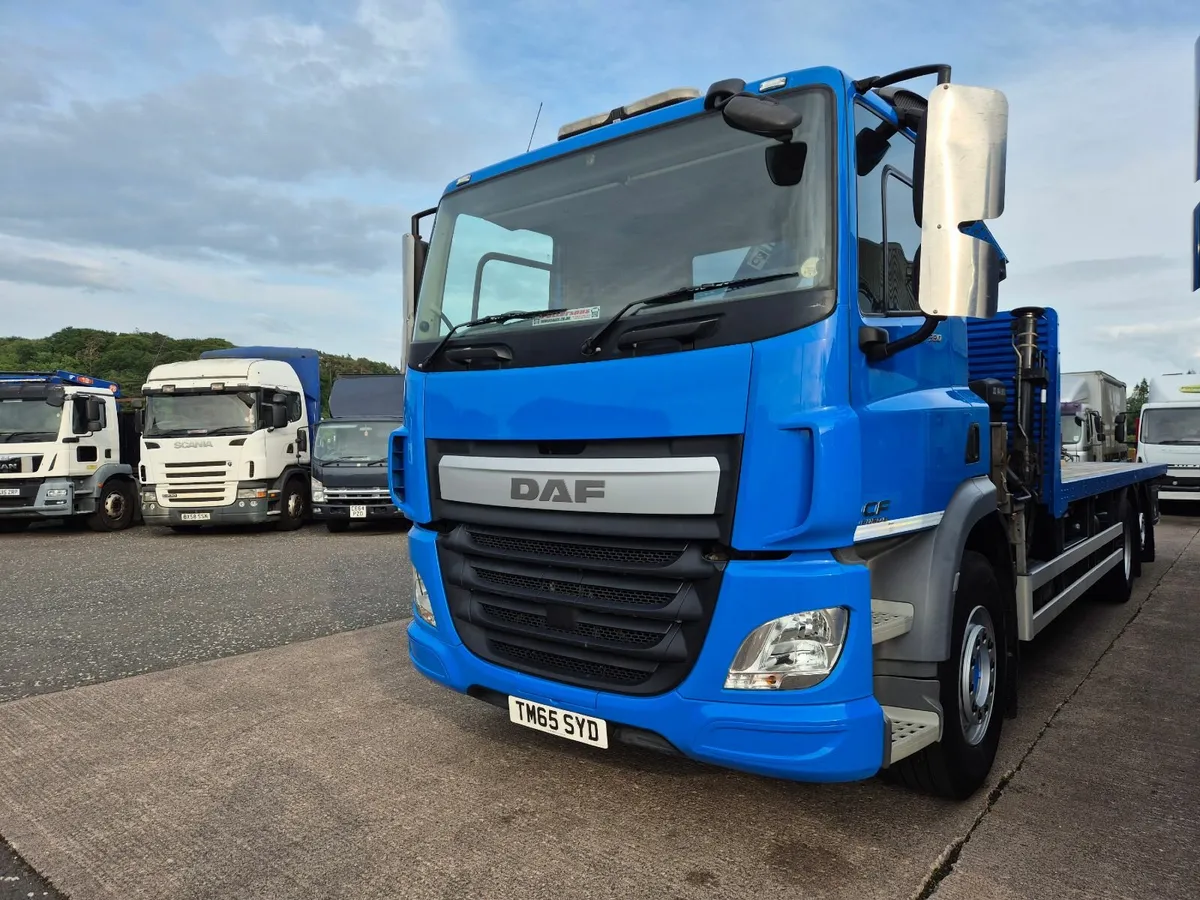 2015 Daf CF330 r/lift steer HIAB 144 Duo - Image 3