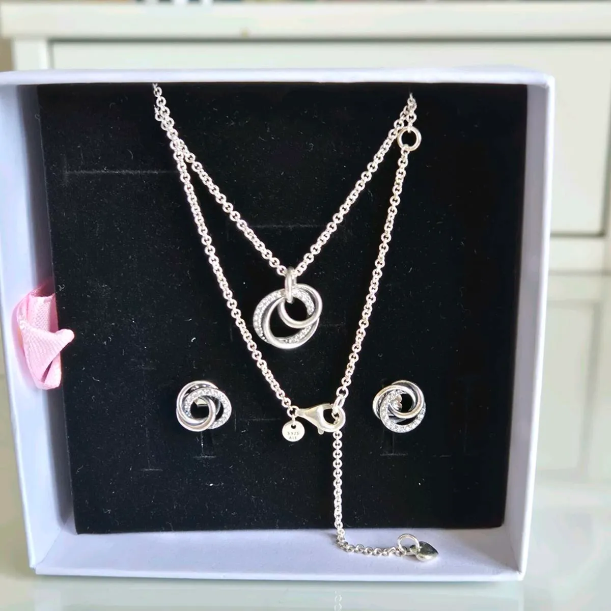Pandora match set earings≠cklace - Image 1