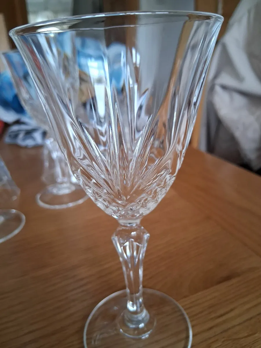 Vintage crystal glasses - Image 1