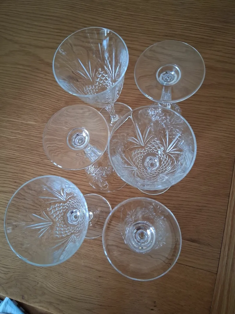 Vintage crystal glasses - Image 4