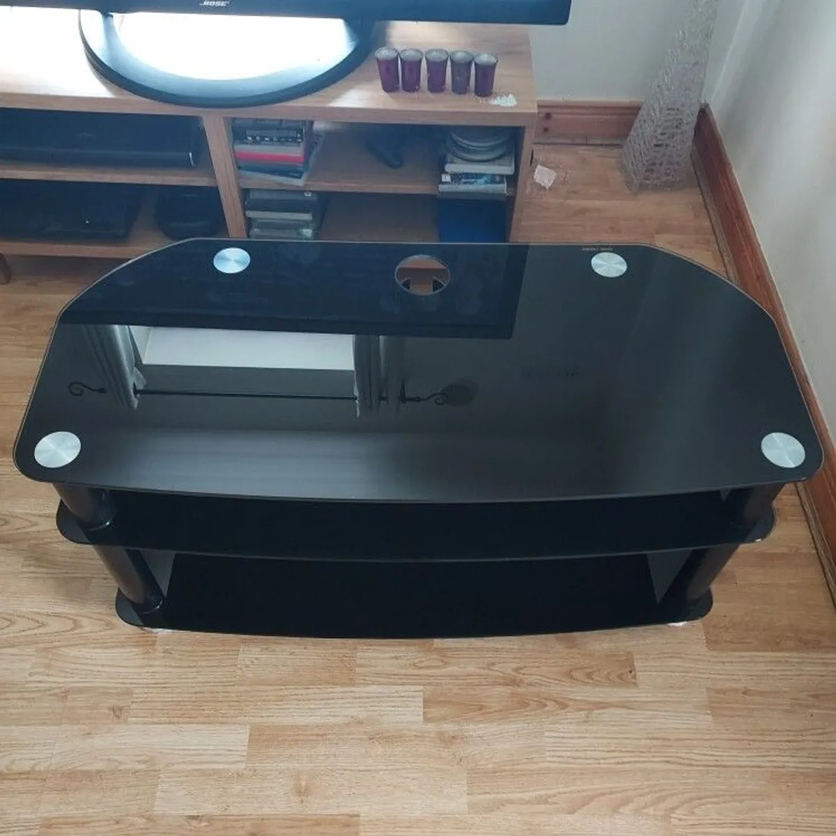 Tempered Glass Tv Stand - Image 1