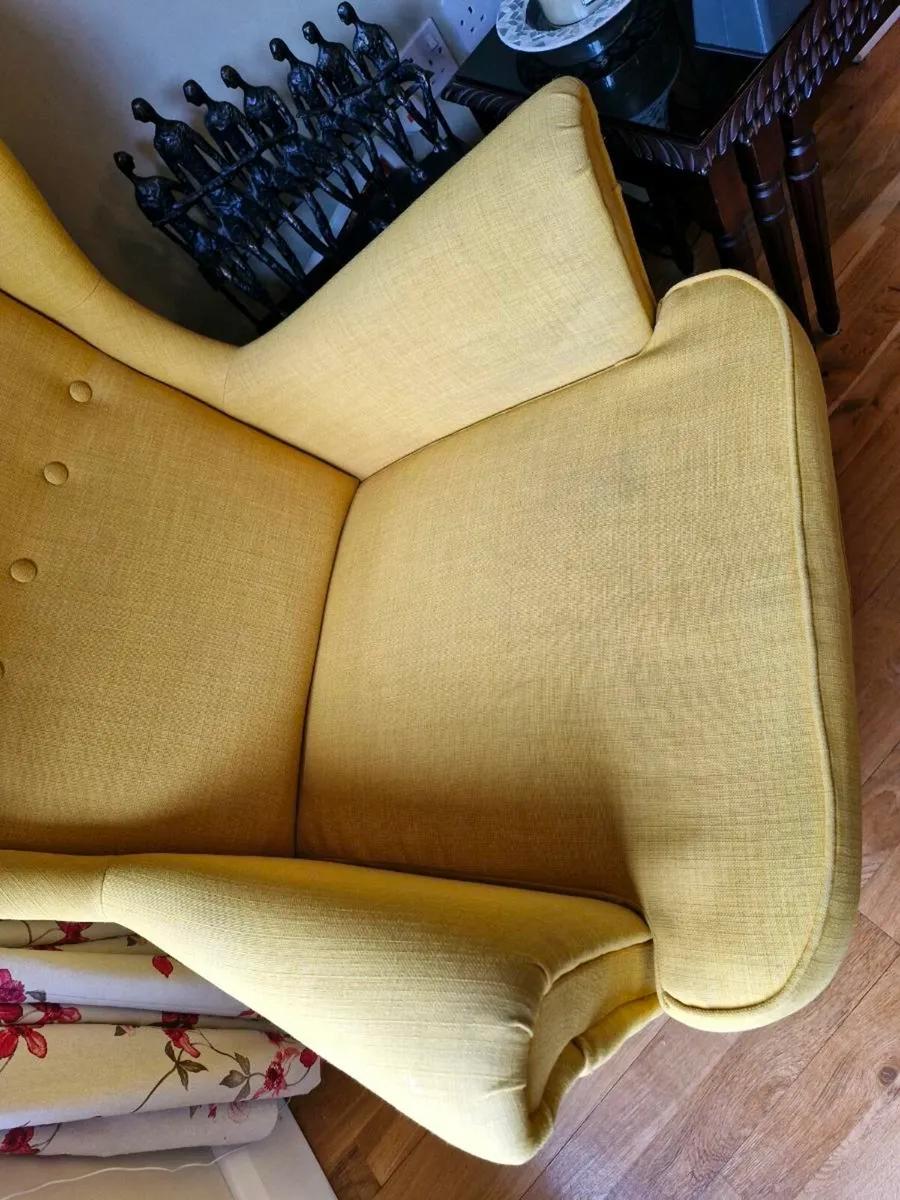 Armchair strandmon ikea x 2 + footstool - Image 2