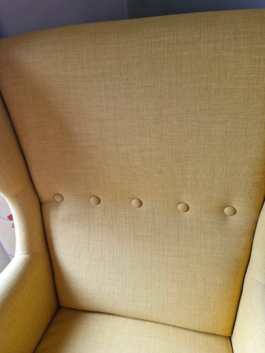 Armchair strandmon ikea x 2 + footstool - Image 3