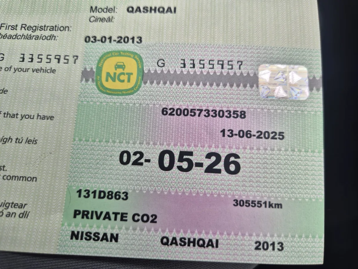 Nissan Qashqai 2013 NEW NCT 02/2026 - Image 2