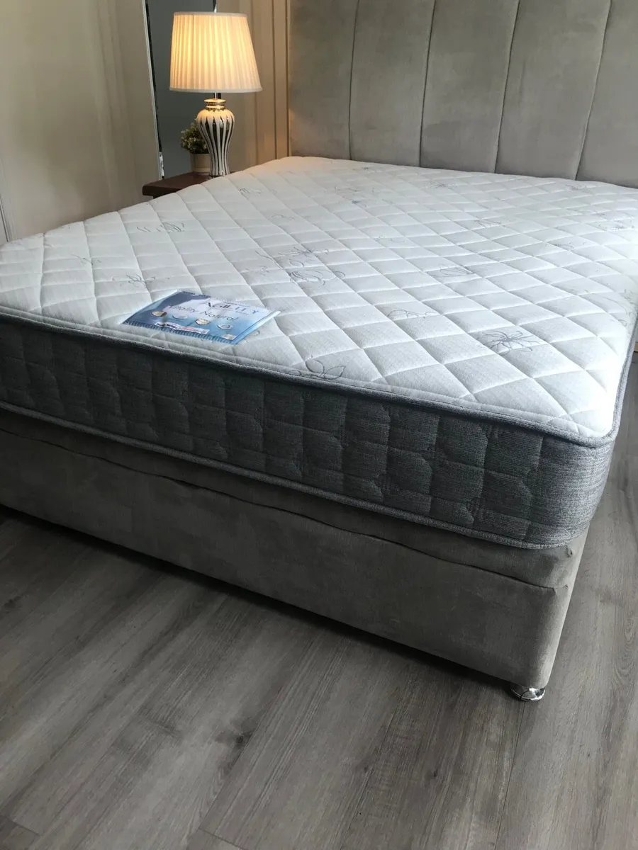 King size divan bed with Headboard - Image 4