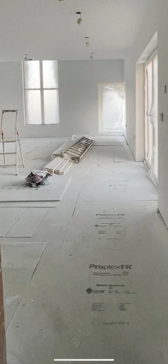 Corriboard floor protection