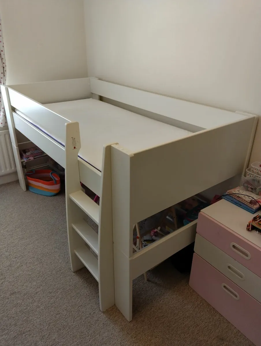 Kids bed mid sleeper & mattress - Image 2