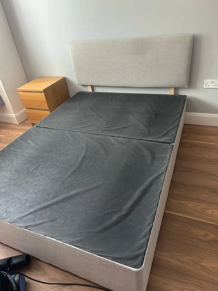 Double bed & headboard - Image 2