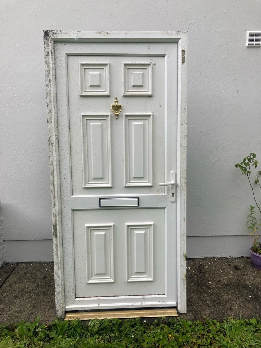 PVC external door, white colour - Image 1