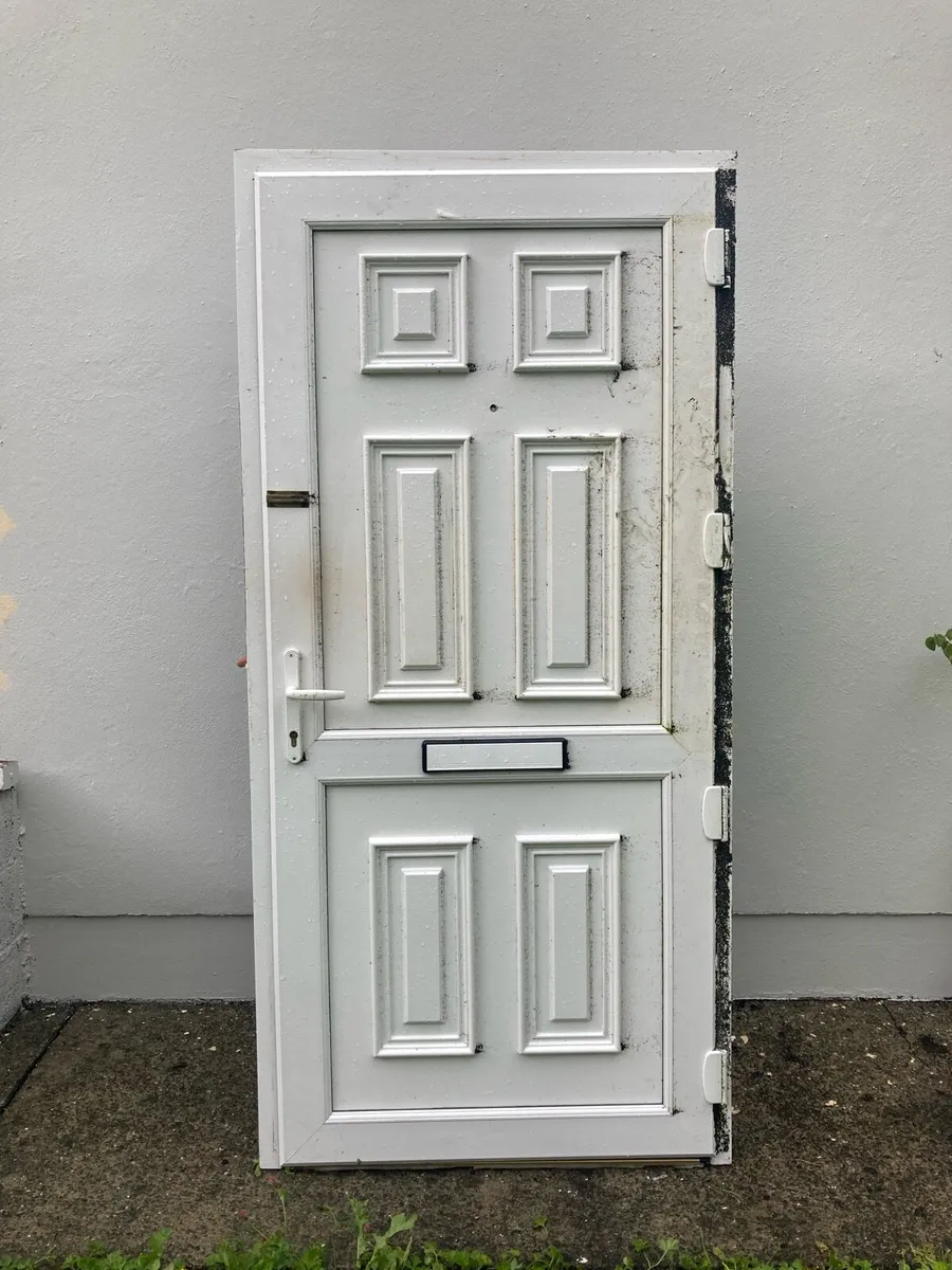PVC external door, white colour - Image 2
