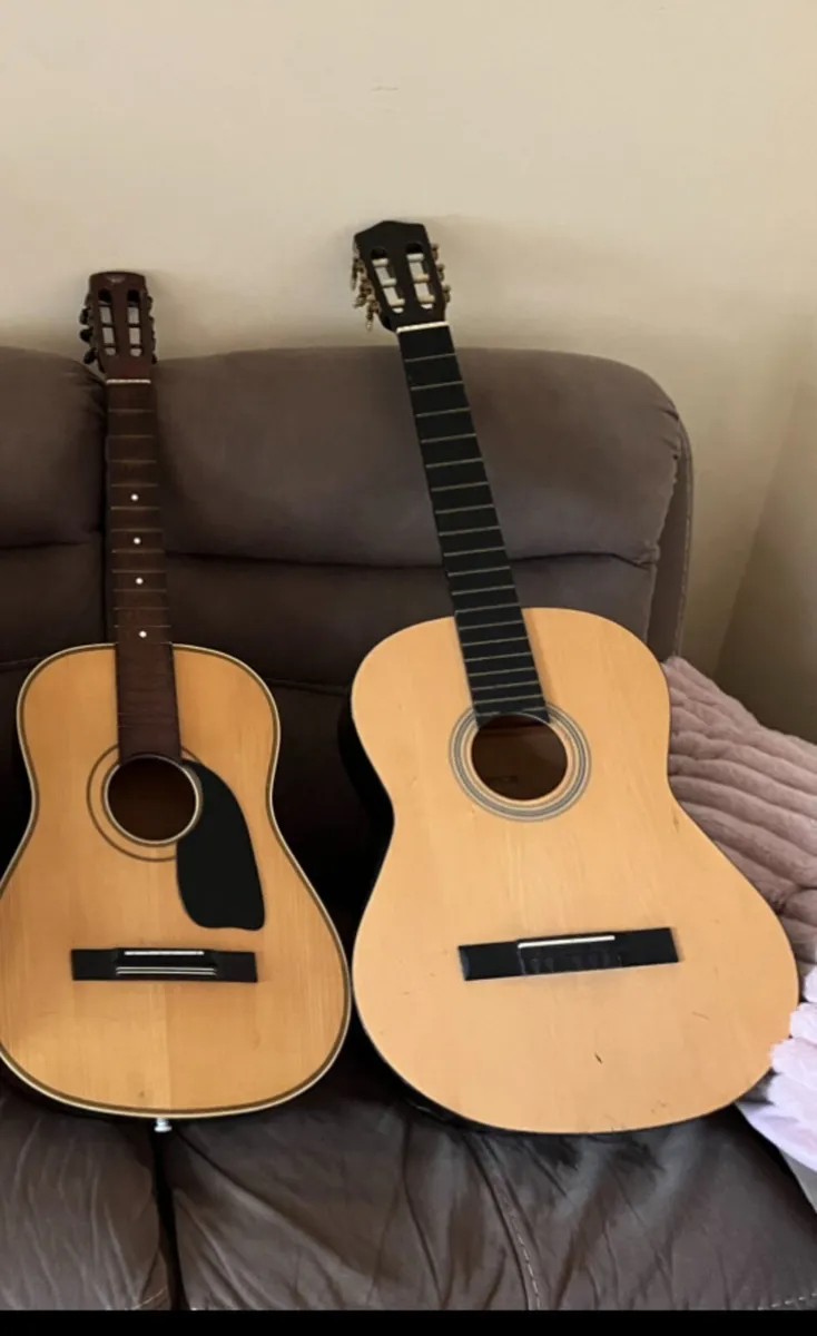 3 acoustic guitars - Image 2