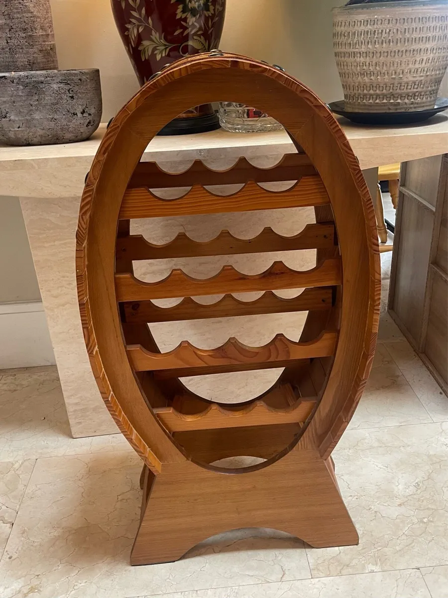 Gorgeous 14 Bottle Wooden Wine Rack - Cabinet - Image 1