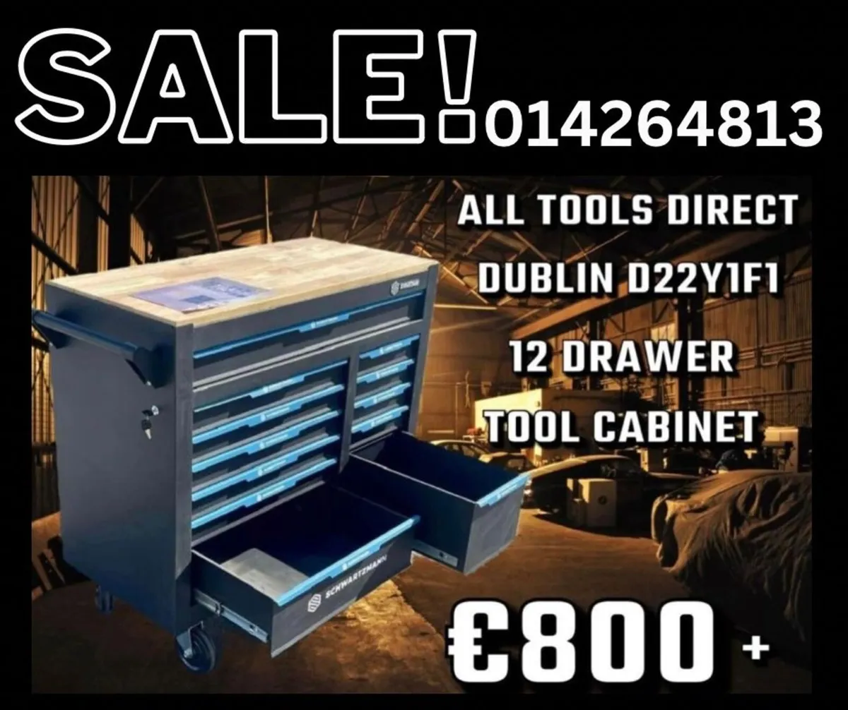 Extra wide tool box chest trolley cabinet bench - Image 1
