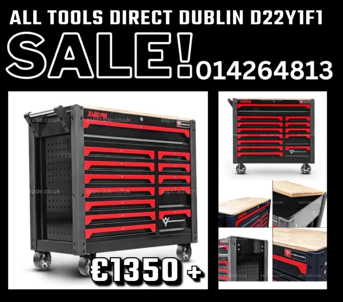 Extra wide tool box chest trolley cabinet tools - Image 1