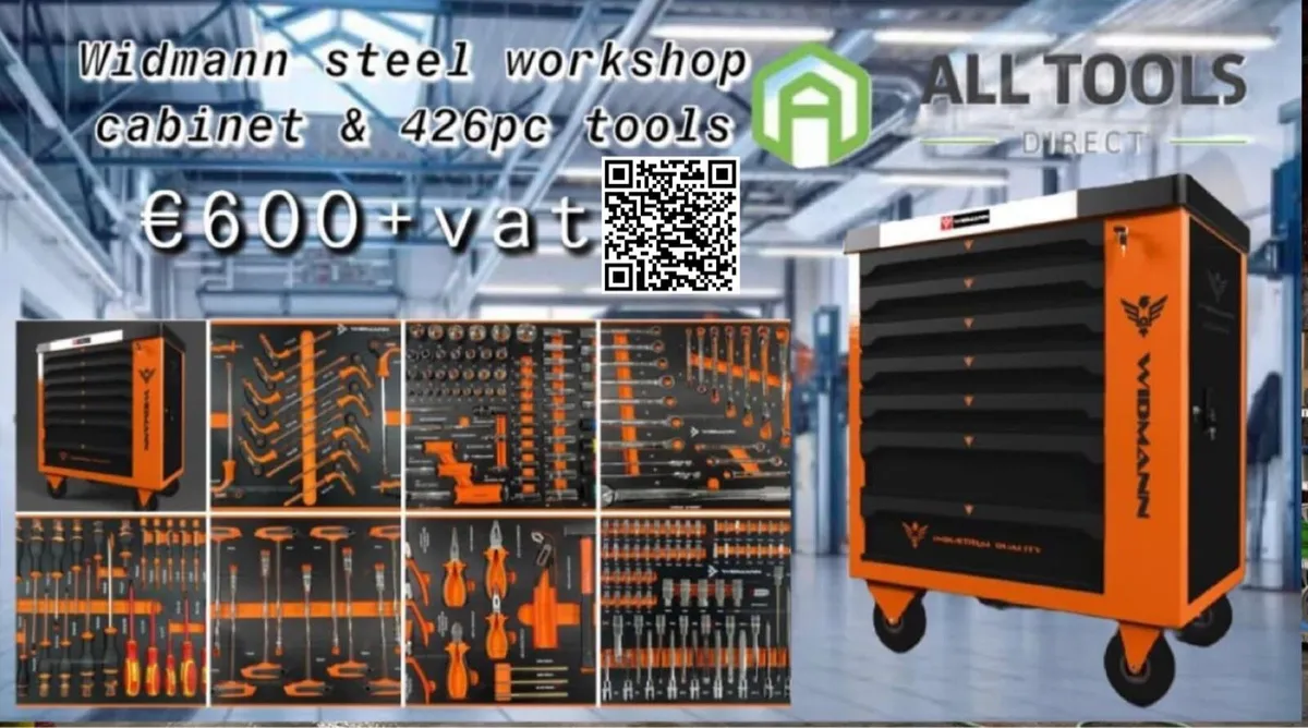 Tool box chest trolley cabinet bench with tools - Image 1
