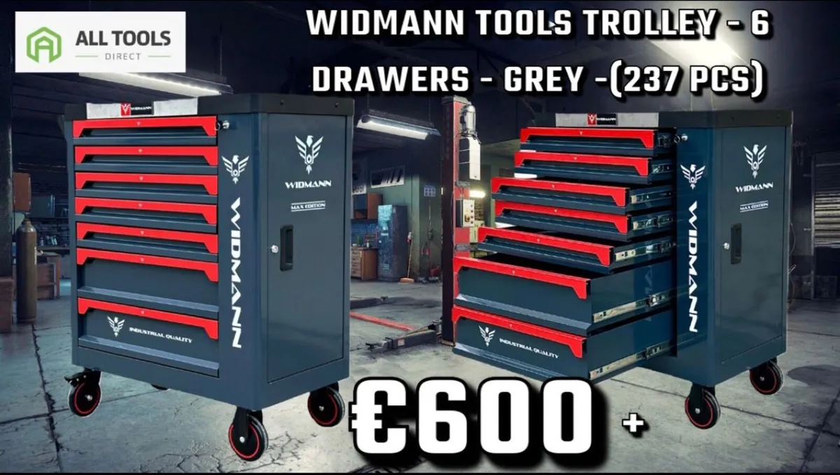 Tool box chest trolley cabinet bench with tools - Image 1