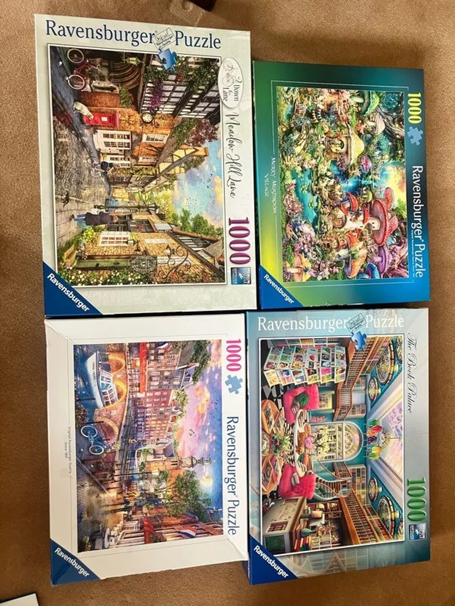 1000 piece ravensburger  jigsaws