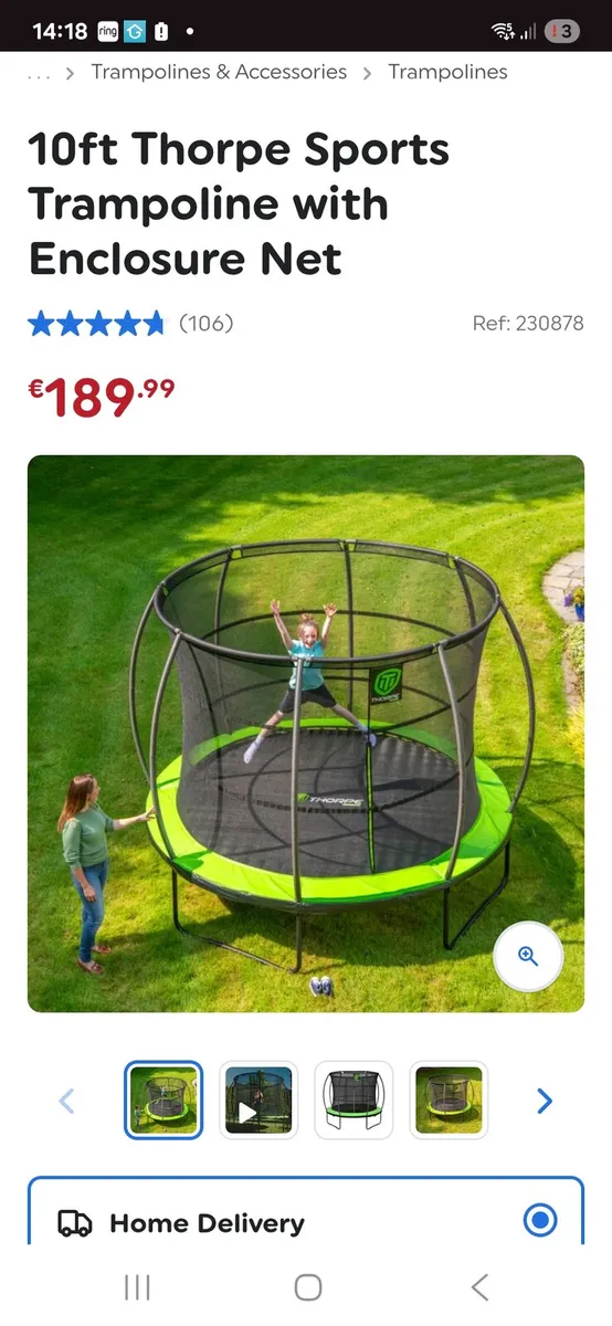 10ft trampoline - Image 2