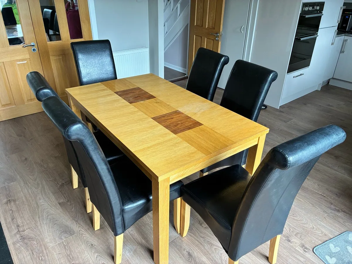 Dining room table and chairs