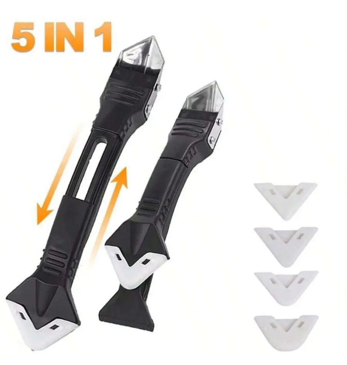 5 in 1 Silicone Sealant Remover Scraper Tool Kit - Image 1