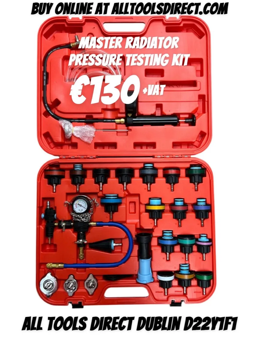Universal vehicle radiator pressure testing kit - Image 1